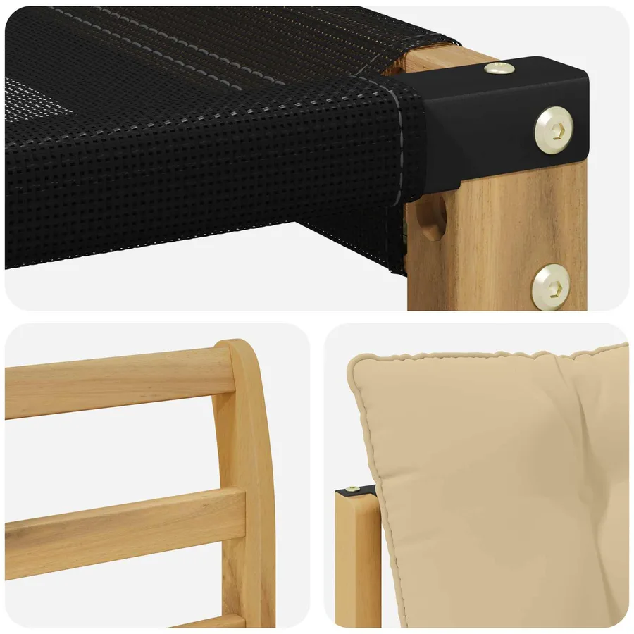 Ensemble de canapés d'extérieur 8 pcs Blanc et Beige - 7