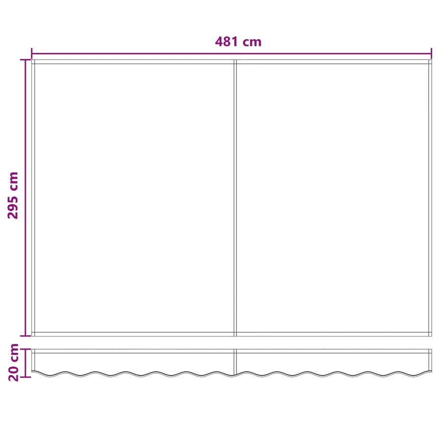 Auvent rétractable électrique Sable 5 x 3 m - 8
