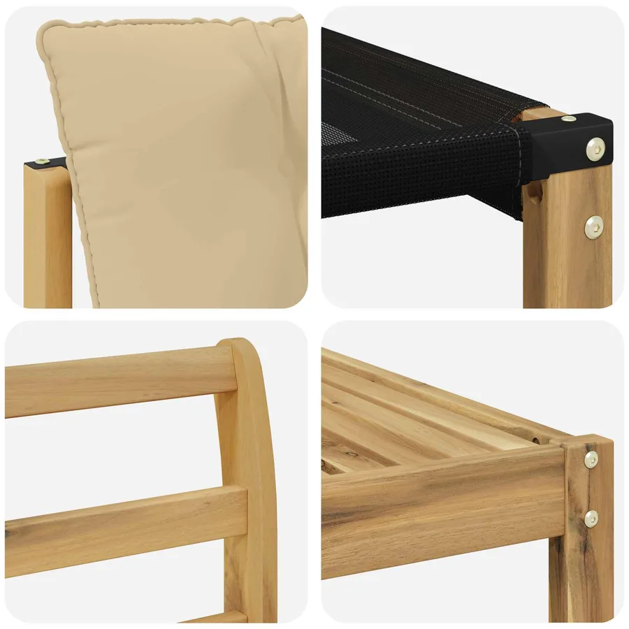 Ensemble de canapés d'extérieur 8 pcs Blanc et Beige - 6