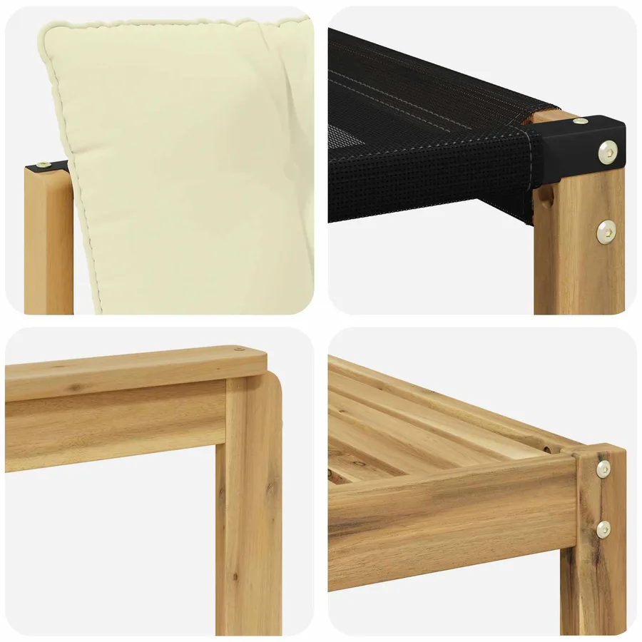 Ensemble de canapés d'extérieur 7 pcs Blanc et crème - 6