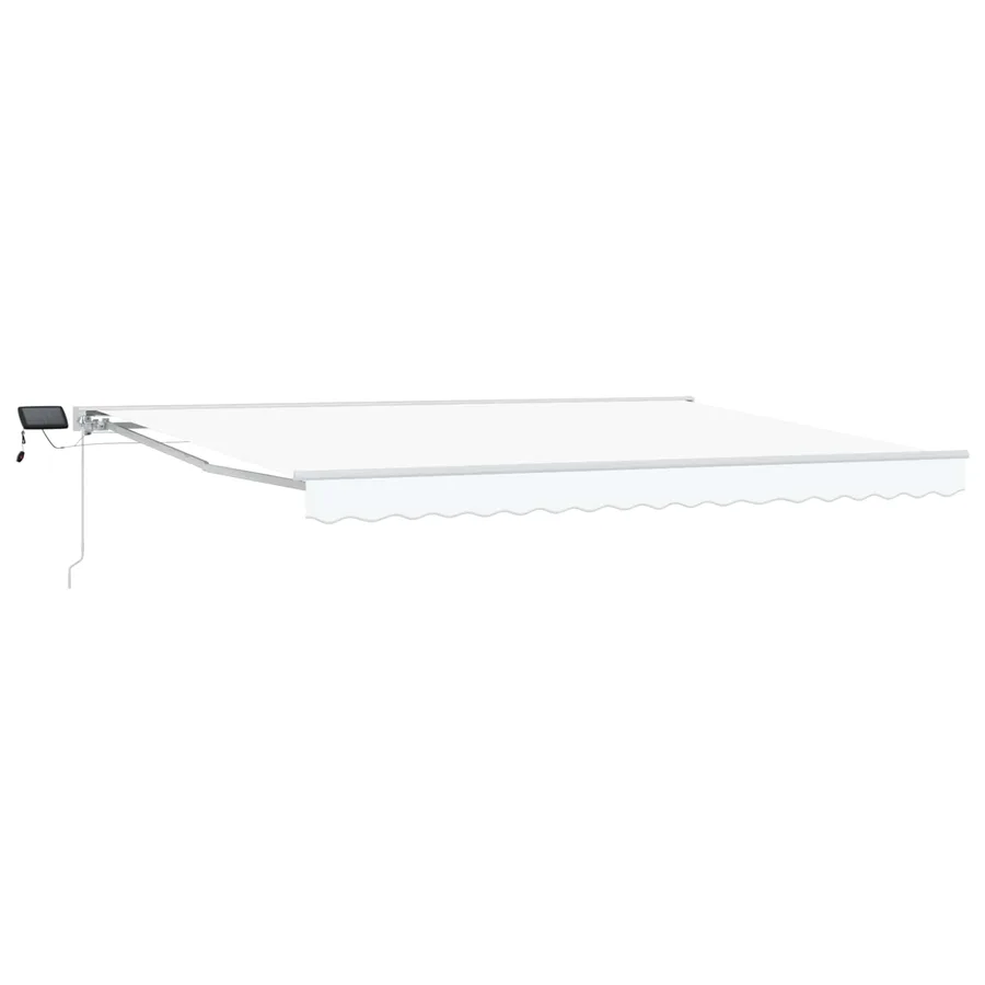 Cadre de store manuel avec LEDs Blanc 5 x 3 m - 2