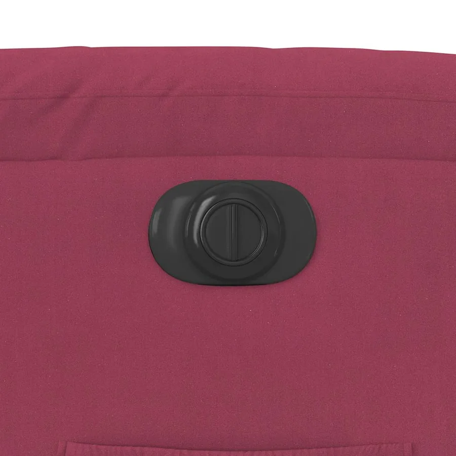 Fauteuil inclinable électrique rouge bordeaux velours - 12