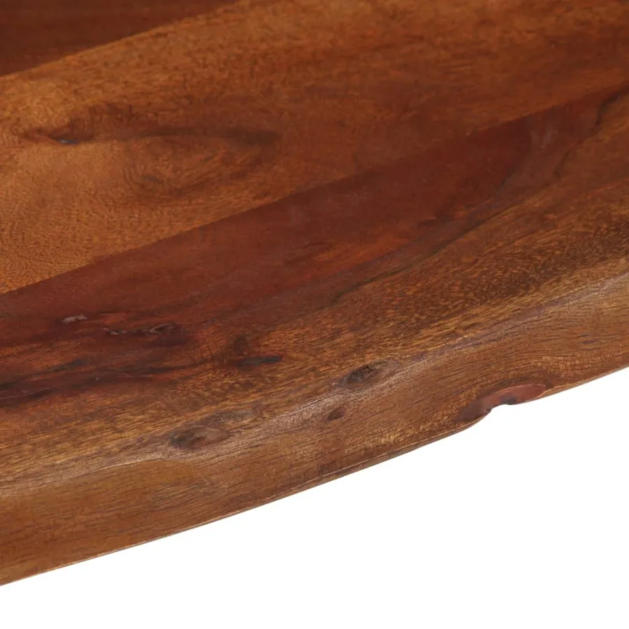 Table basse marron miel 110x55x40 cm bois massif d'acacia - 6