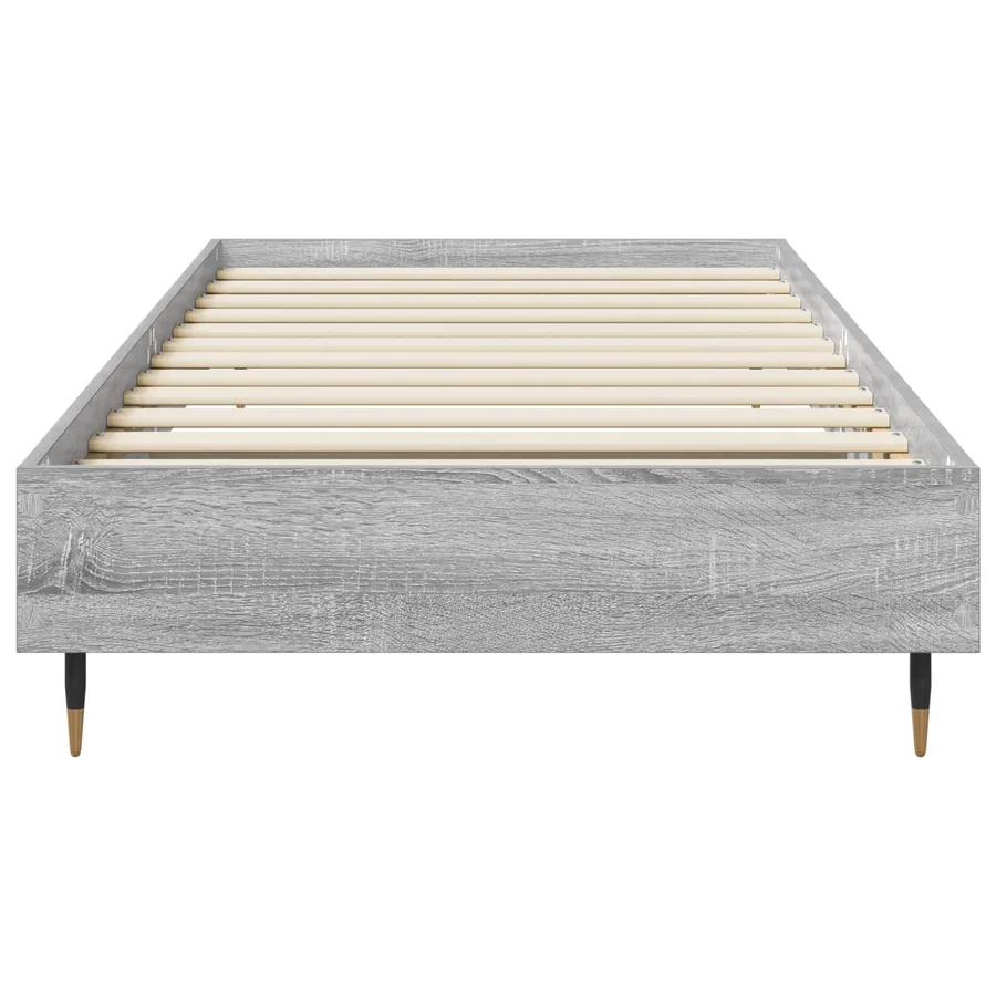 Cadre de lit Sonoma gris 80 x 200 cm Bois d'ingénierie - 3