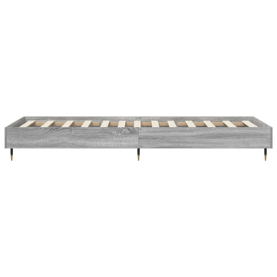 Cadre de lit Sonoma gris 80 x 200 cm Bois d'ingénierie - 4