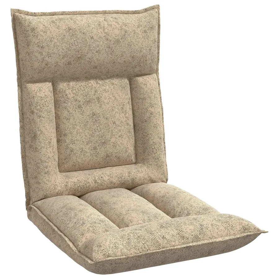 Fauteuil de sol ajustable Gris clair Tissu - 2