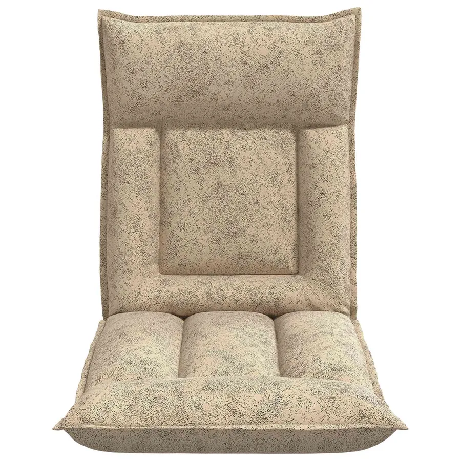Fauteuil de sol ajustable Gris clair Tissu - 4