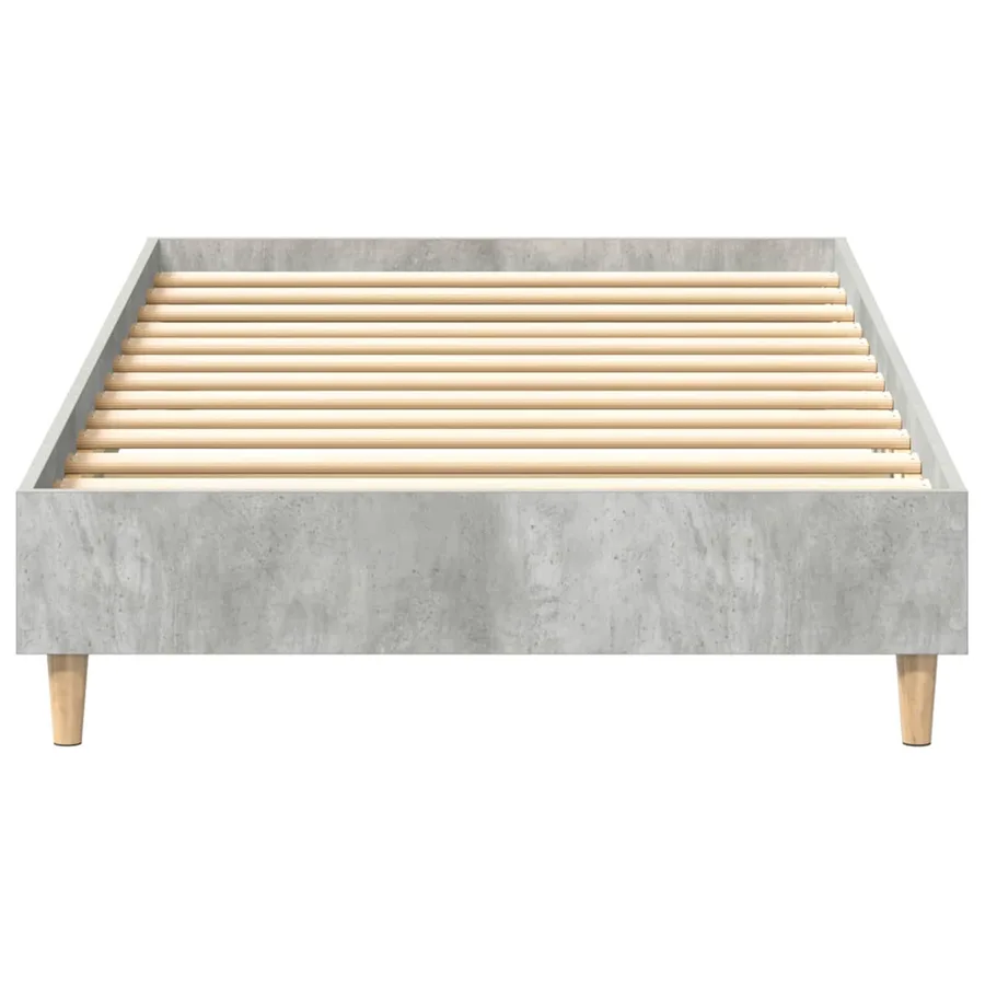 Cadre de lit Gris béton 80 x 200 cm Bois d'ingénierie - 4
