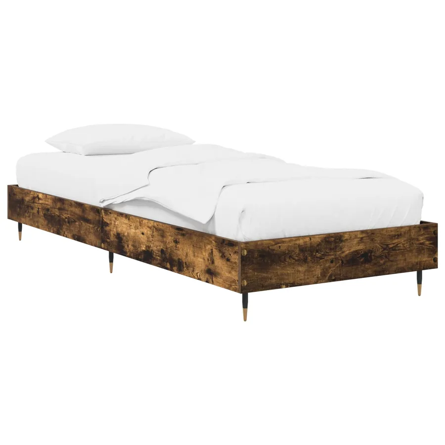 Cadre de lit Chêne fumé 80 x 200 cm Bois d'ingénierie
