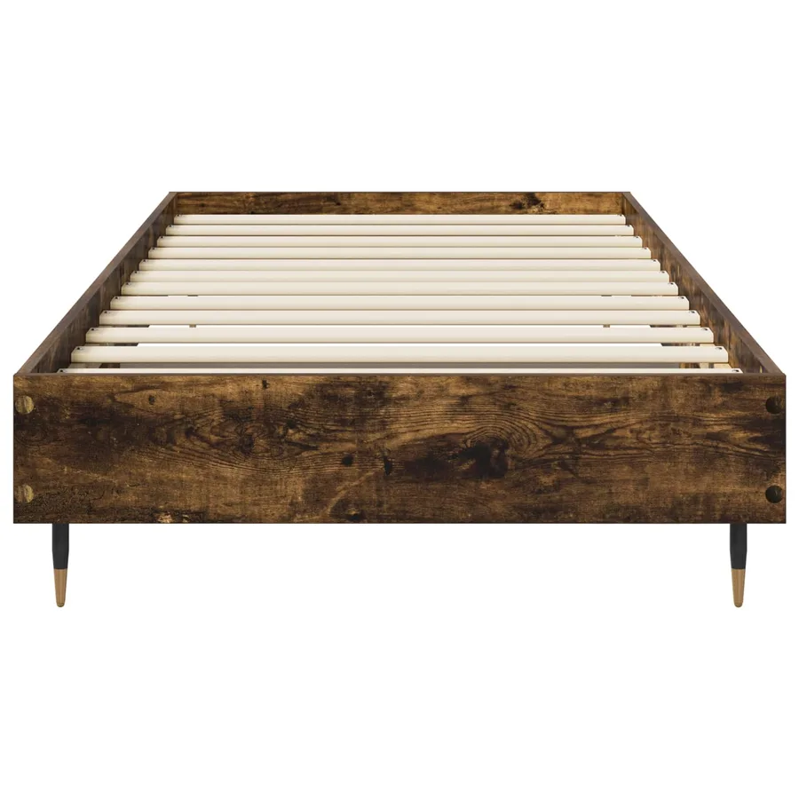 Cadre de lit Chêne fumé 80 x 200 cm Bois d'ingénierie - 3