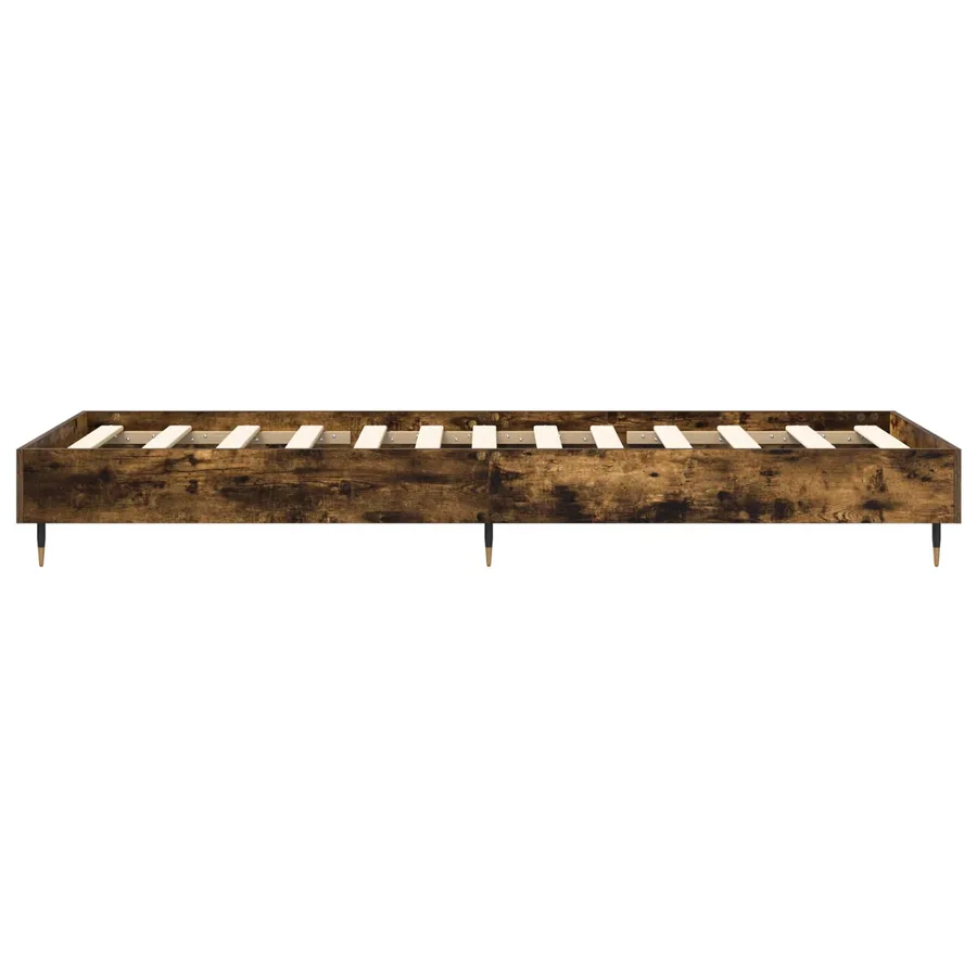 Cadre de lit Chêne fumé 80 x 200 cm Bois d'ingénierie - 4