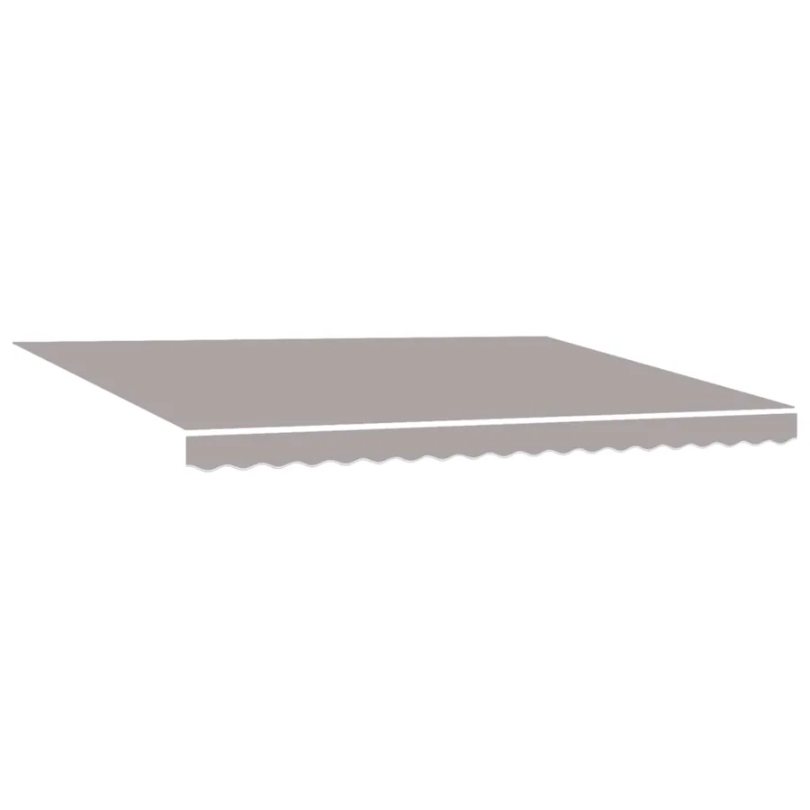 Auvent rétractable manuel Gris clair 4,5 × 3 m - 4
