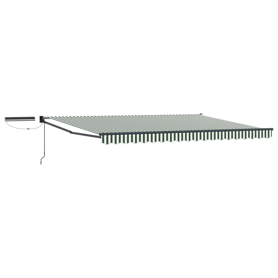 Auvent rétractable électrique Vert, Blanc, Anthracite 4,5 × 3 m - 2