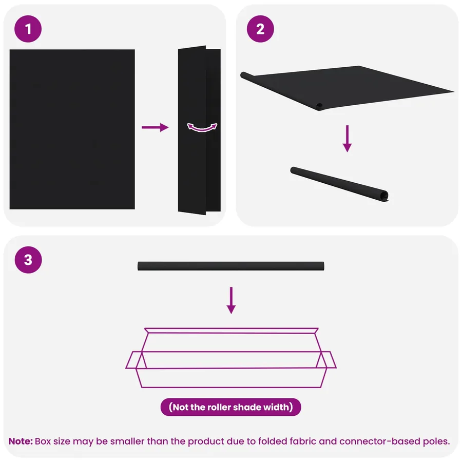 Store roulant extérieur protection UV Noir 185 x 140 cm (L x H) - 15