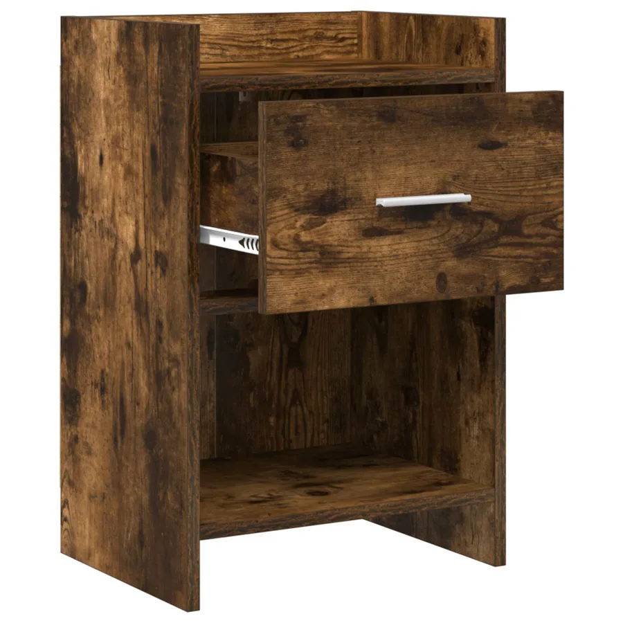 Tables de chevet 2 pcs Chêne fumé 40 x 30 x 60 cm - 3