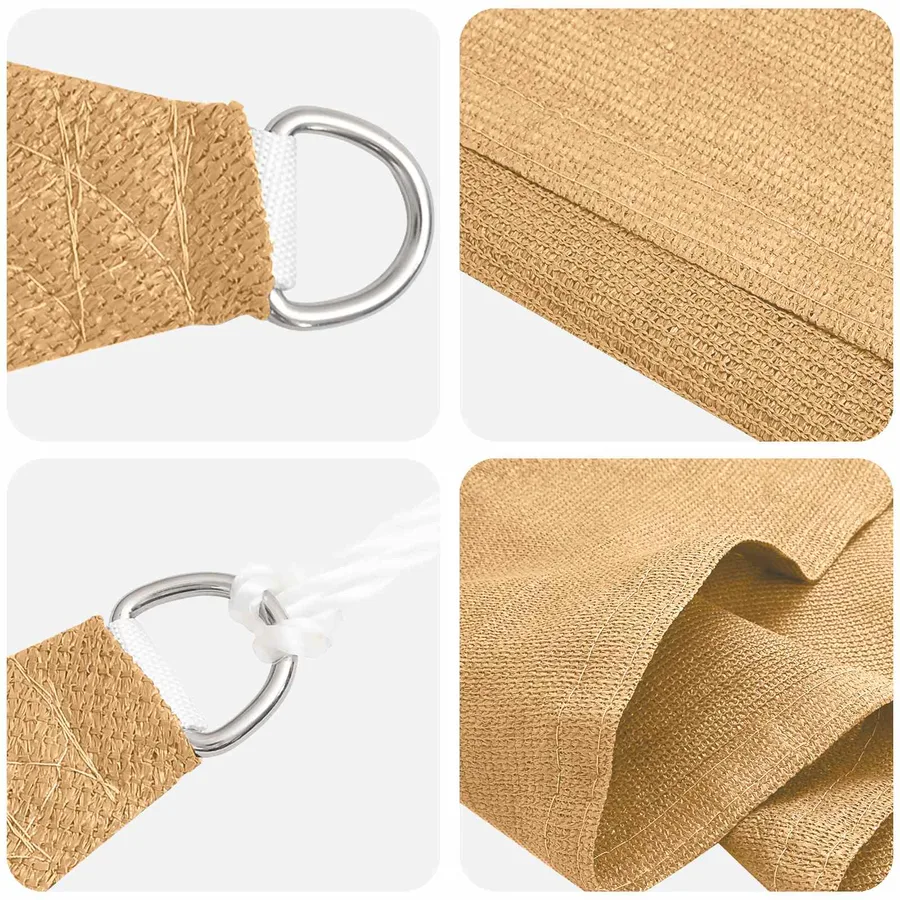 Voile d'ombre Sable 2 x 6 m HDPE - 2