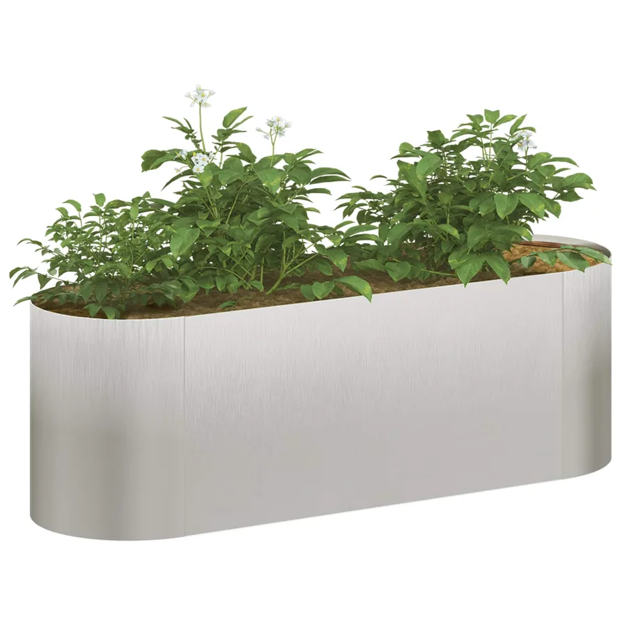 Jardin surélevé Acier inoxydable 120 x 40 x 40 cm - 3