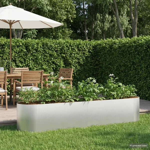 Jardin surélevé Acier inoxydable 200 x 40 x 40 cm