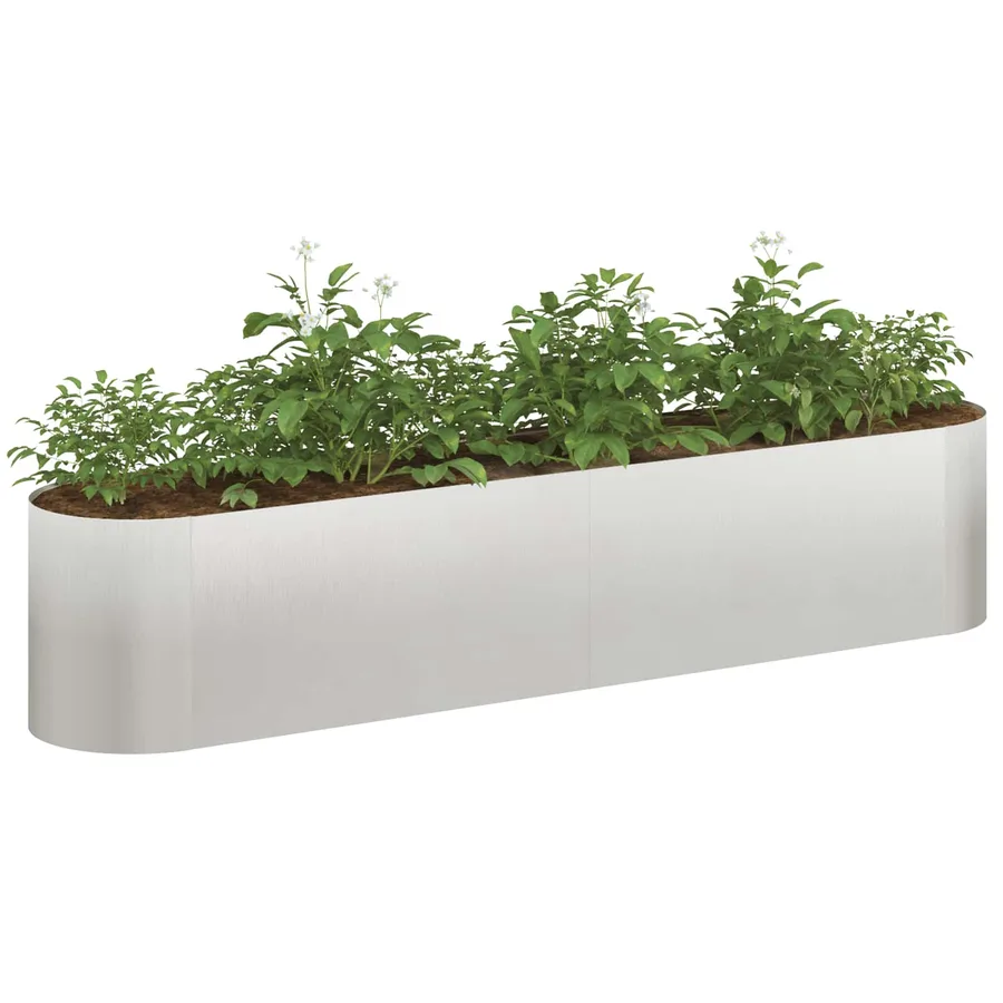 Jardin surélevé Acier inoxydable 200 x 40 x 40 cm - 3