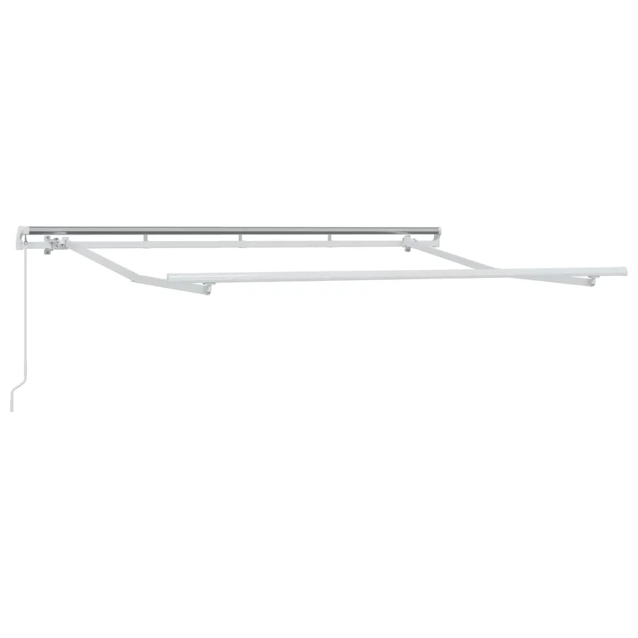 Auvent rétractable Gris clair et blanc 3 x 2,5 m - 2