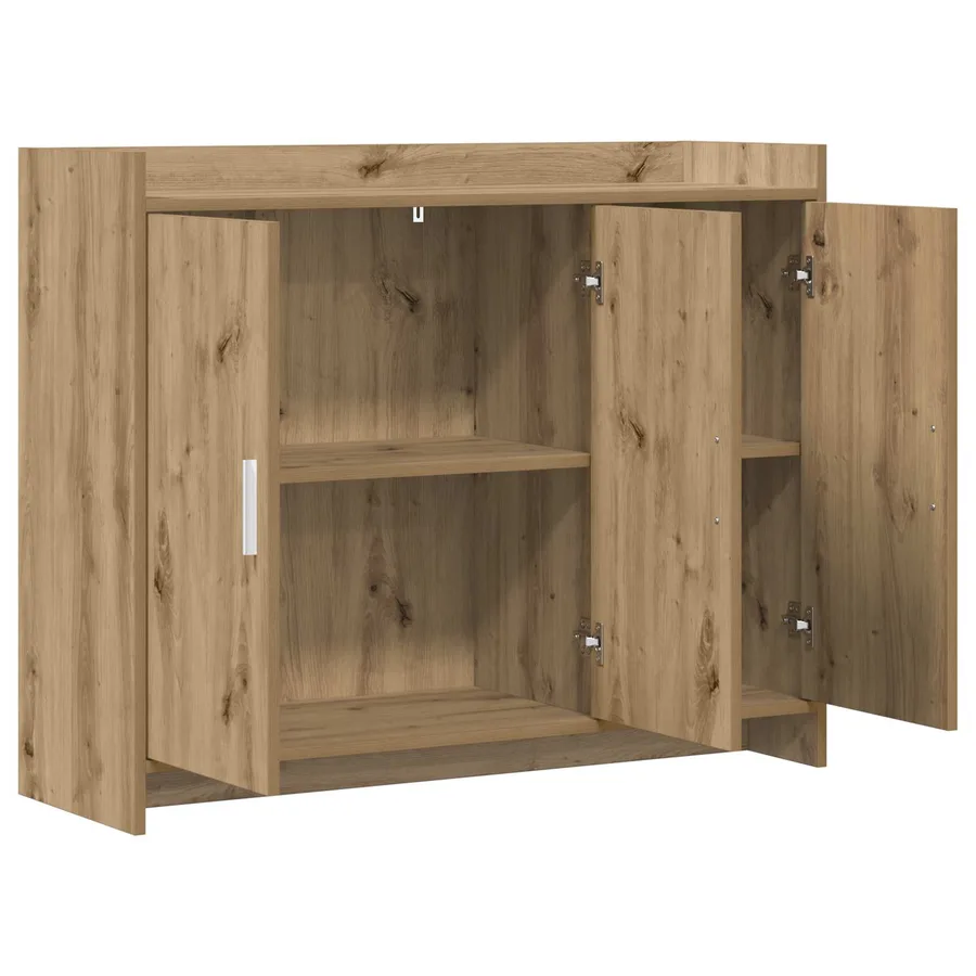 Buffet Chêne artisanal 98,5 x 33 x 80 cm Bois d'ingénierie - 4