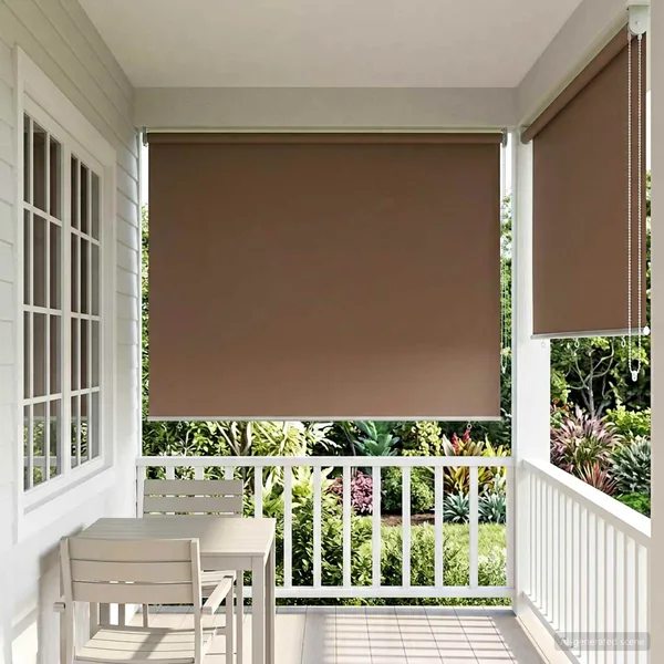 Store roulant extérieur protection UV Taupe Polyester