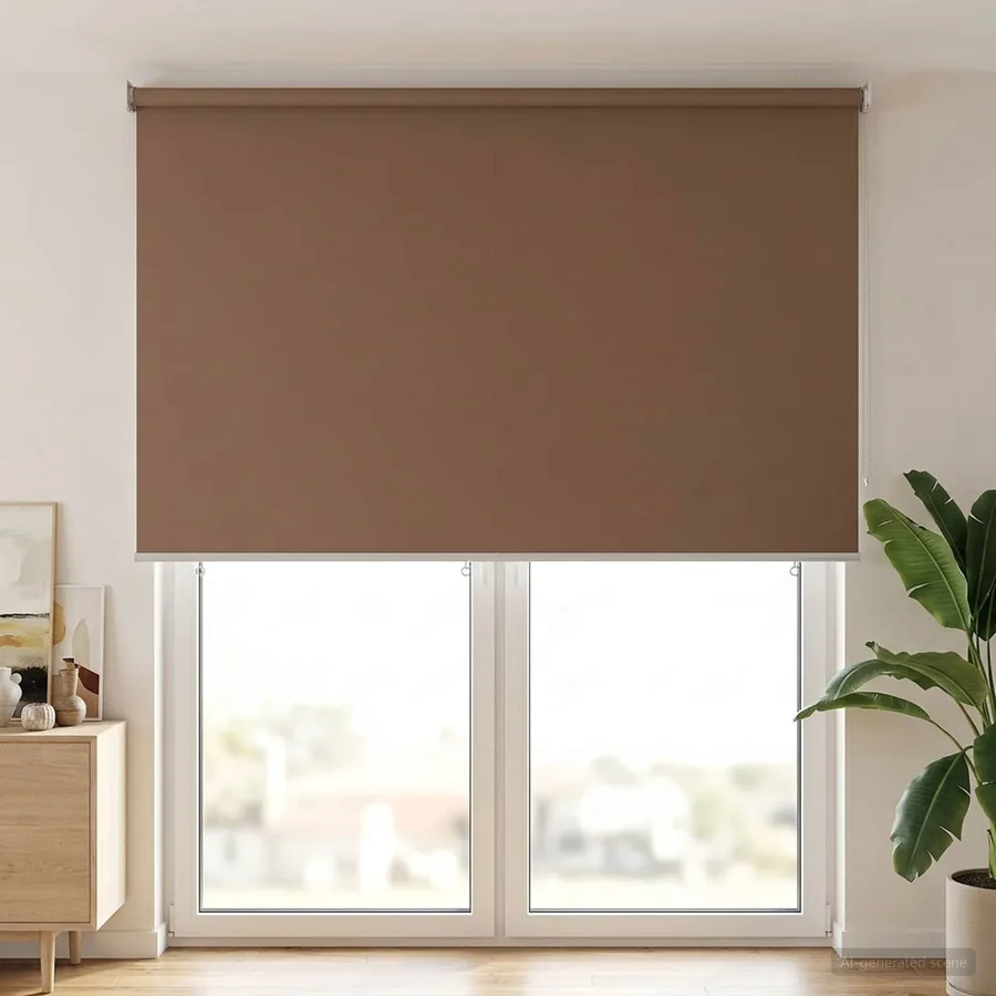 Store roulant extérieur protection UV Taupe Polyester - 3