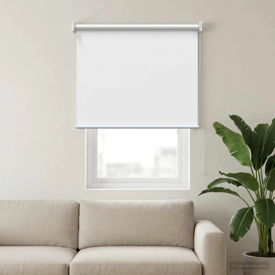 Store roulant extérieur protection UV Blanc Polyester - 3