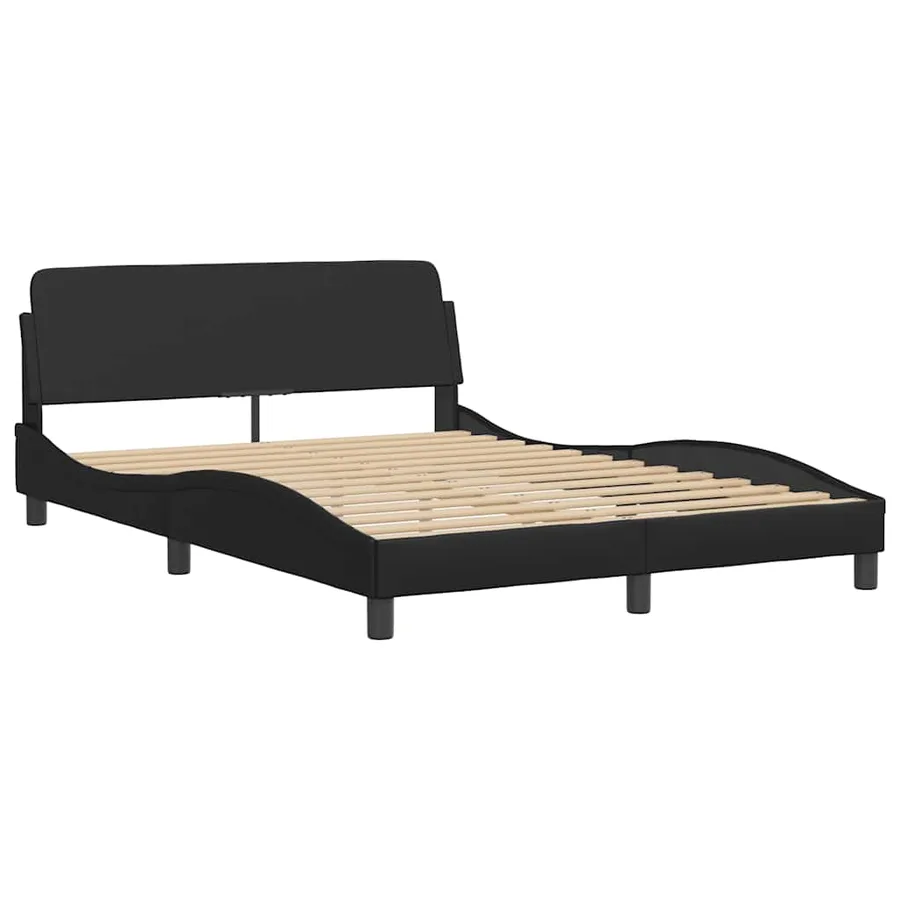 Cadre de lit Dover noir 137x190 cm similicuir - 3