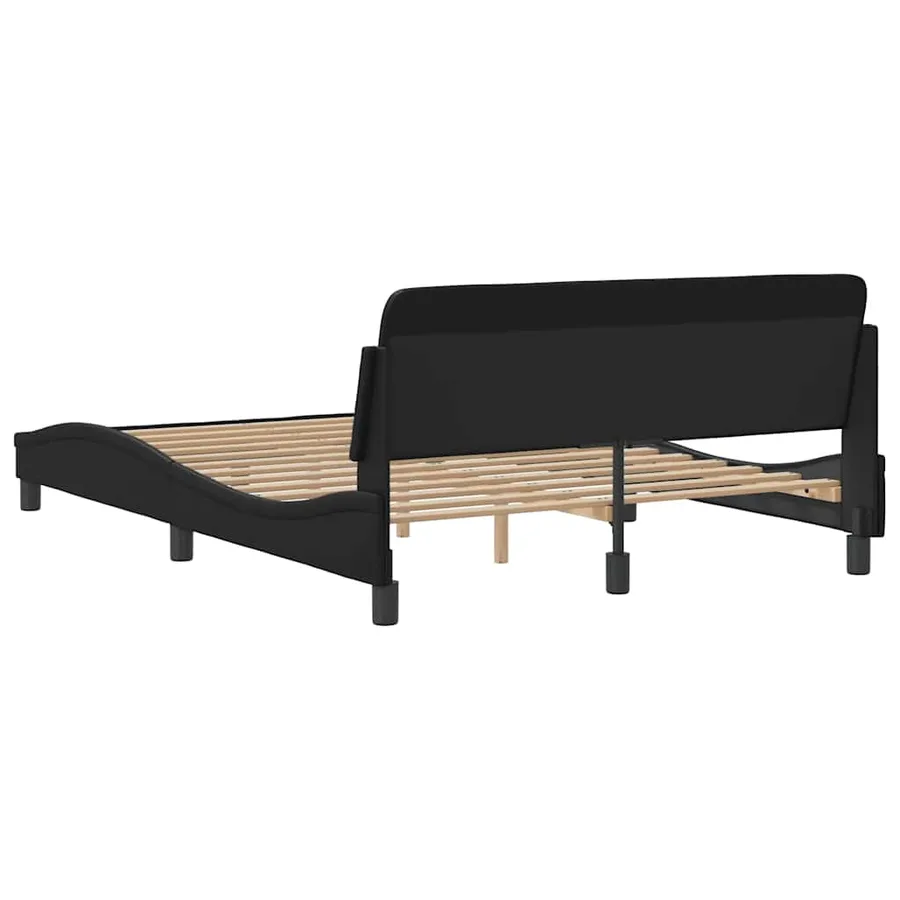 Cadre de lit Dover noir 137x190 cm similicuir - 6