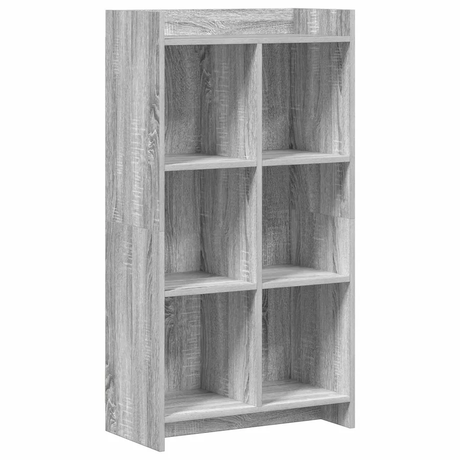 Bibliothèque Sonoma gris 59 x 30 x 111 cm Bois d'ingénierie - 2