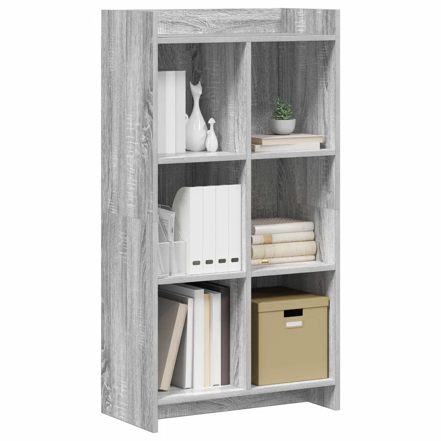 Bibliothèque Sonoma gris 59 x 30 x 111 cm Bois d'ingénierie - 3