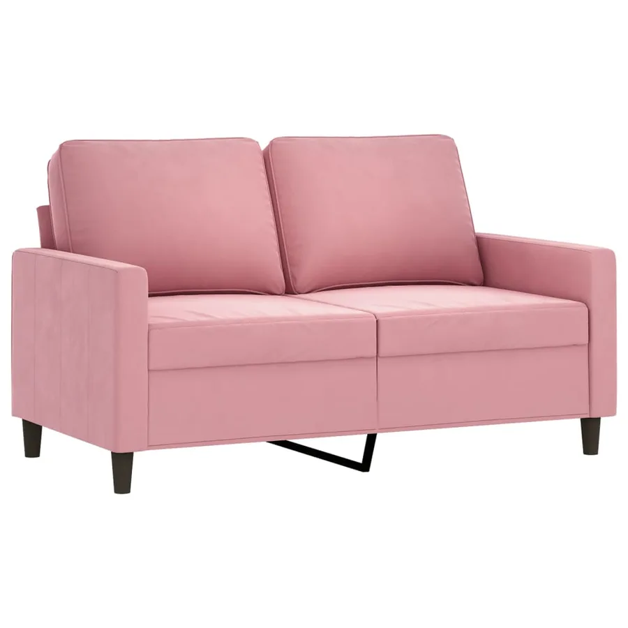 Ensemble de canapés 3 pcs avec coussins Rose Velours - 4