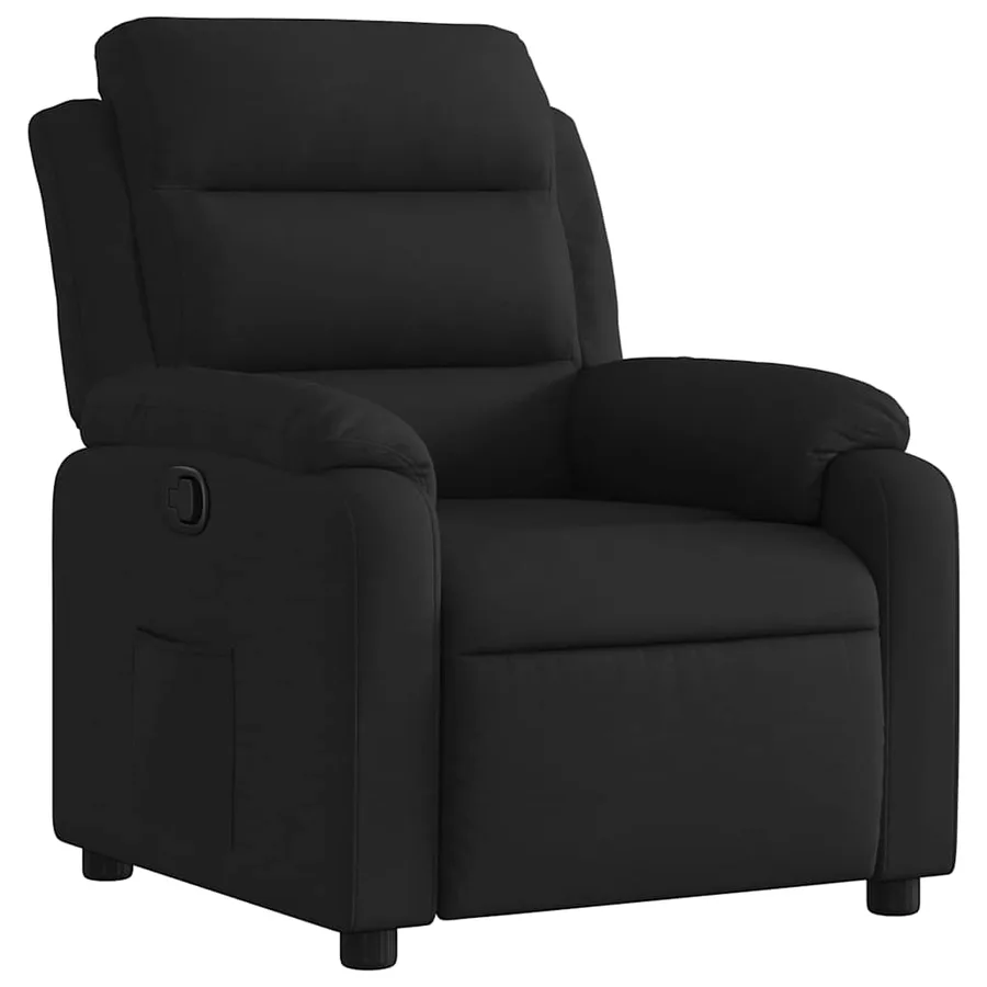 Fauteuil inclinable Noir Tissu - 2