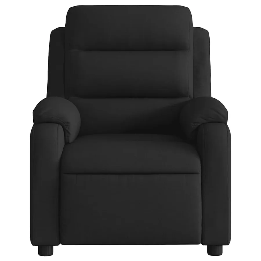 Fauteuil inclinable Noir Tissu - 6