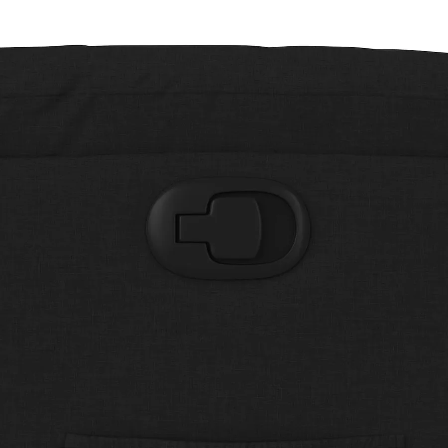 Fauteuil inclinable Noir Tissu - 9