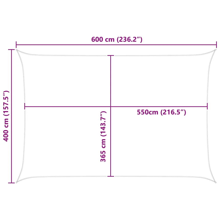 Voile d'ombre Oxford enduit de PU - 8