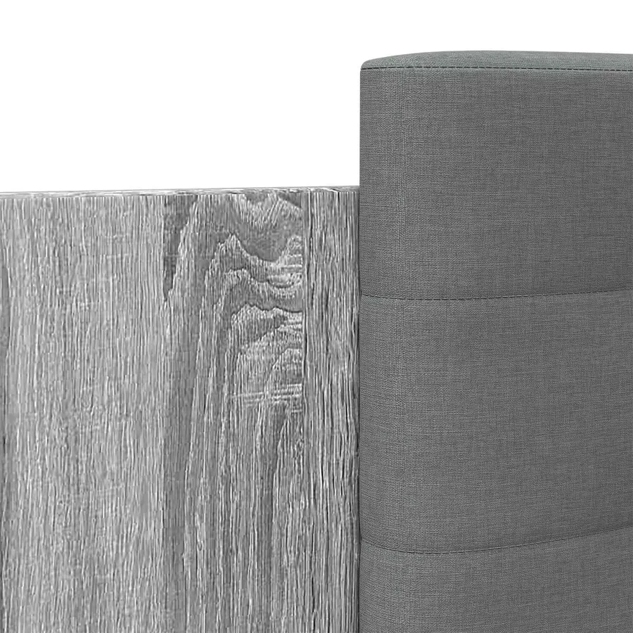 Cadre de lit avec tête de lit Sonoma gris 80 x 200 cm - 7