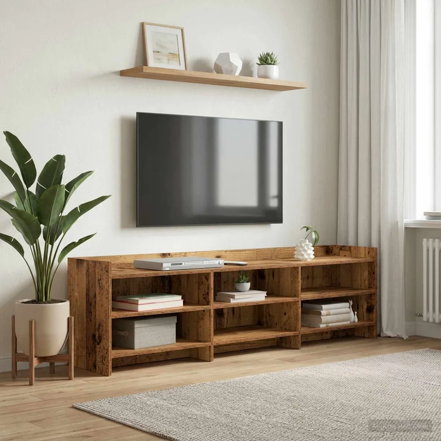 Meuble TV 168 x 33 x 47 cm Bois ancien Bois d'ingénierie