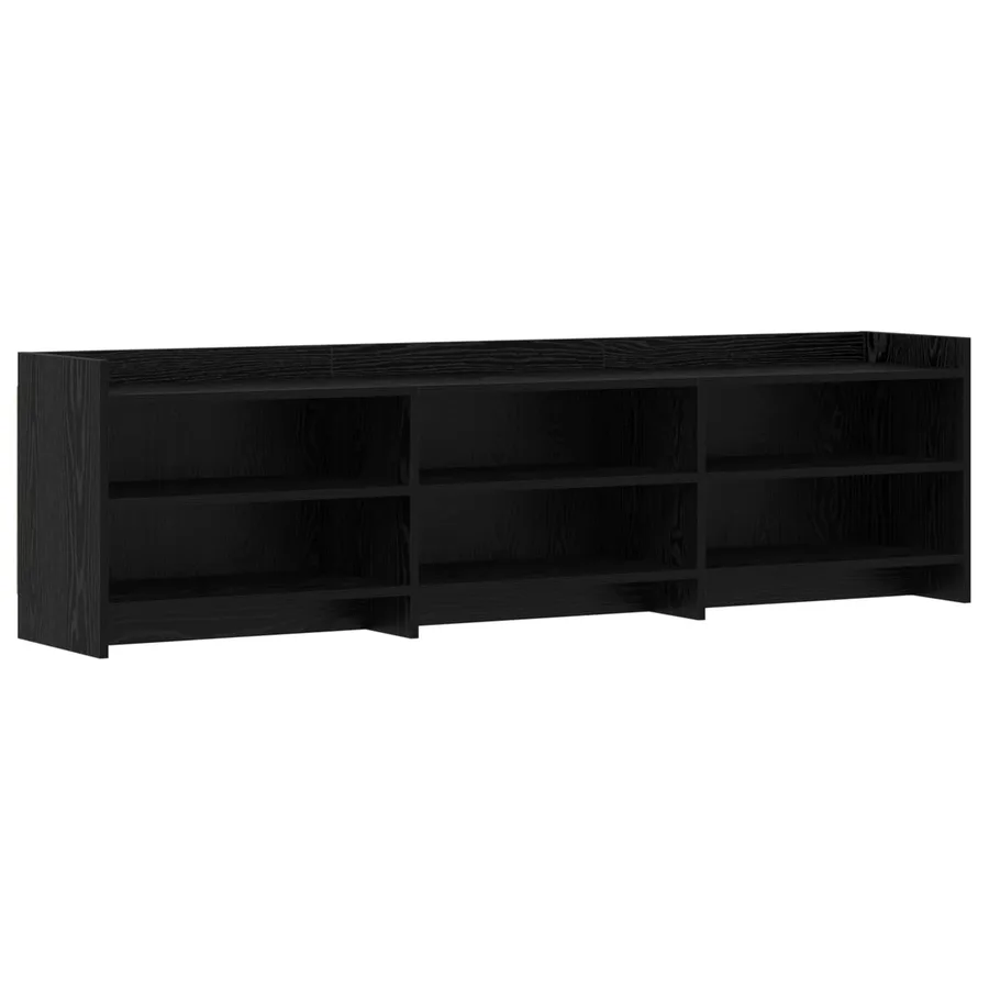 Meuble TV 168 x 33 x 47 cm Chêne noir Bois d'ingénierie - 2