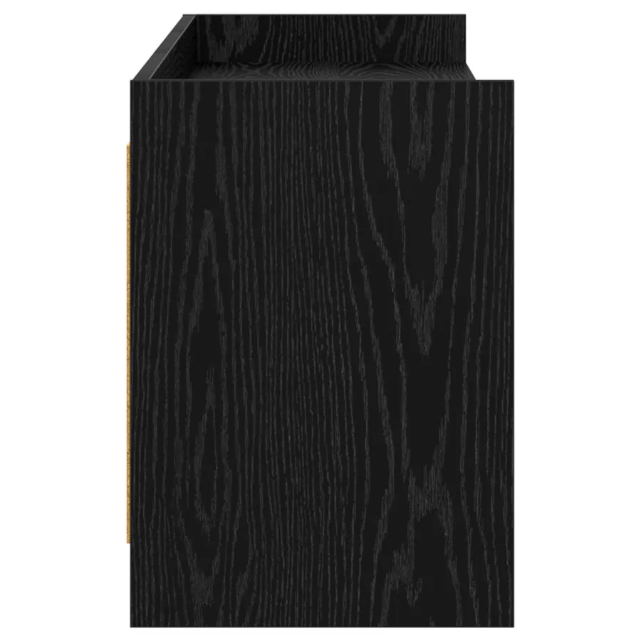 Meuble TV 168 x 33 x 47 cm Chêne noir Bois d'ingénierie - 5