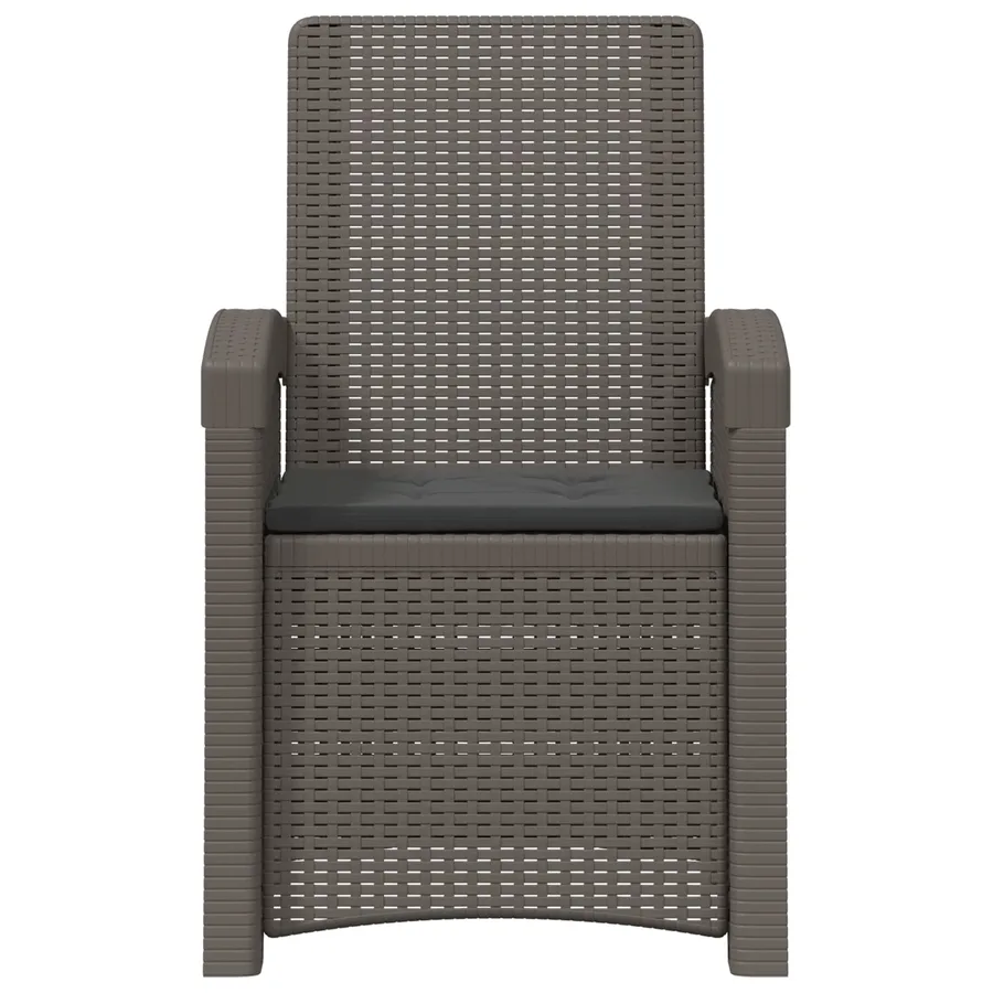 Chaise de jardin inclinable imitant le rotin 2 pcs PP - 5