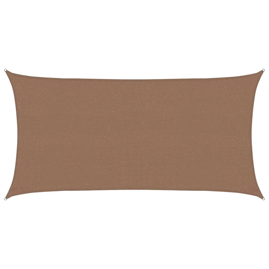 Voile d'ombre Taupe 2 x 6 m HDPE