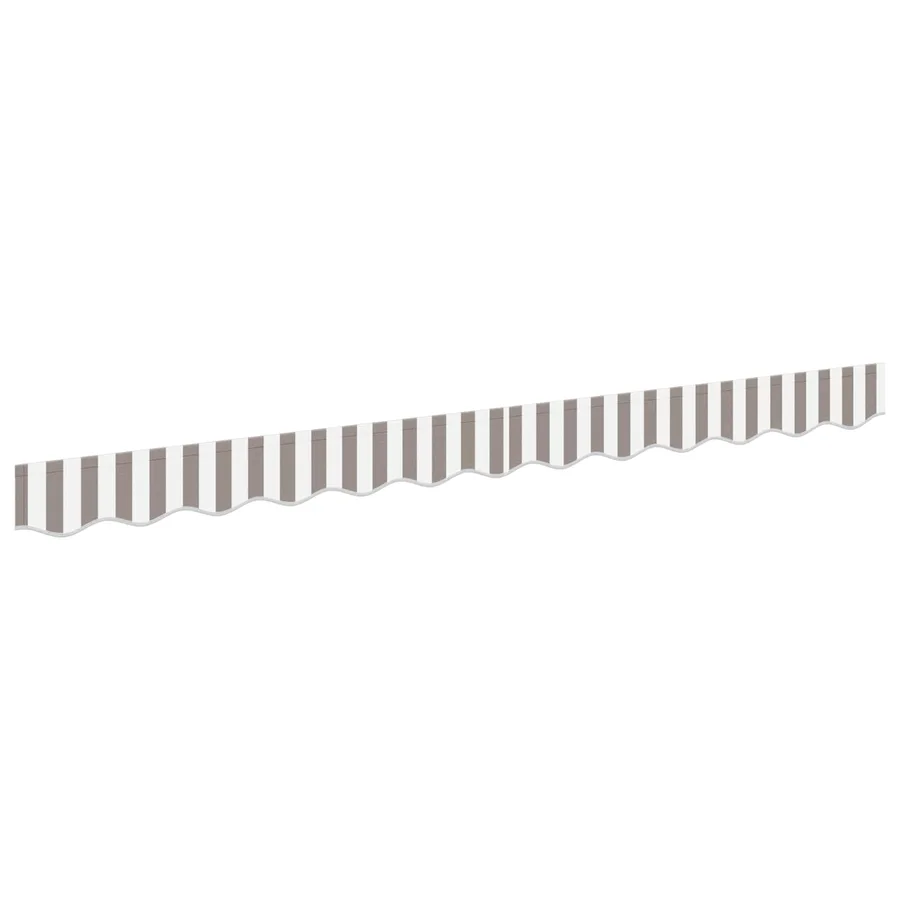 Remplacement de lambrequin Gris clair et blanc 4 m Polyester - 2