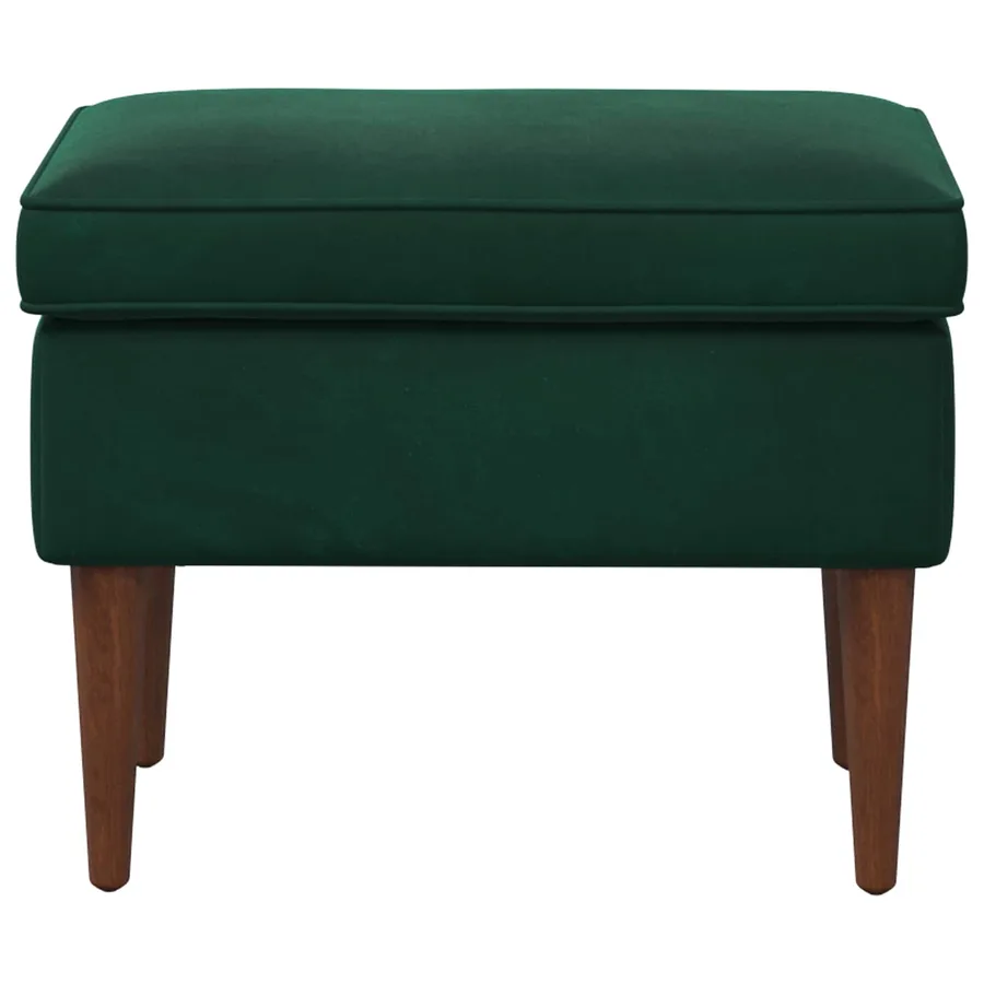Pouf Vert foncé 55 x 35 x 41 cm Velours - 3