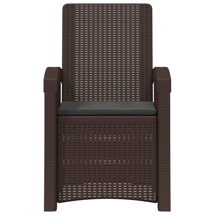 Chaise de jardin inclinable imitant le rotin PP - 25