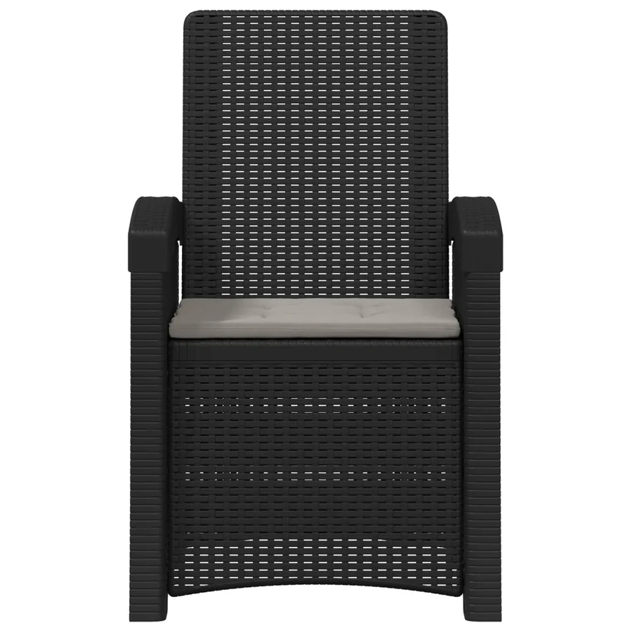 Chaise de jardin inclinable imitant le rotin PP - 3