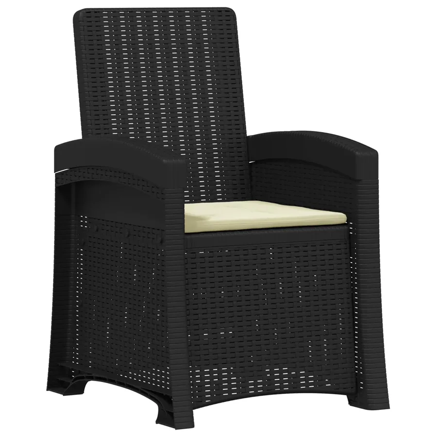 Chaise de jardin inclinable imitant le rotin PP - 46