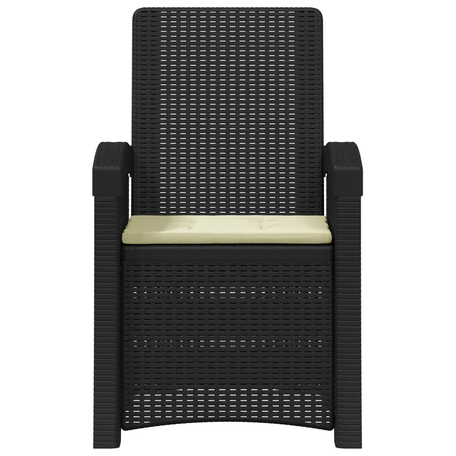 Chaise de jardin inclinable imitant le rotin PP - 47