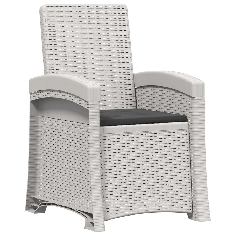 Chaise de jardin inclinable imitant le rotin PP - 68